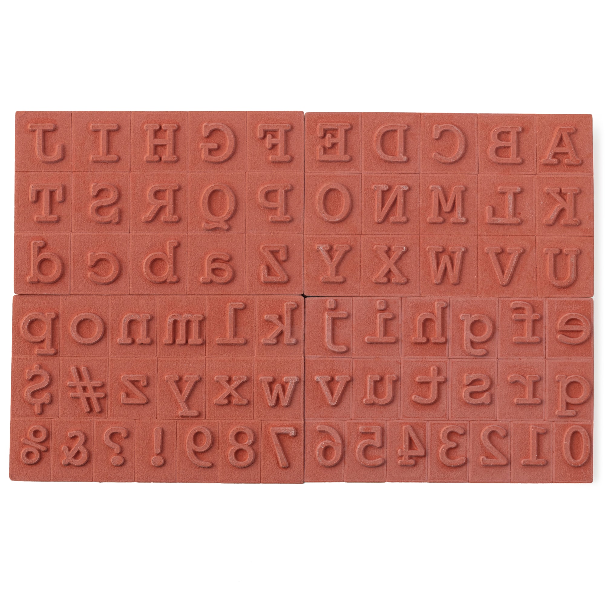 6 Pack: Block Alphabet & Numbers Wood Stamp Set by Recollections™